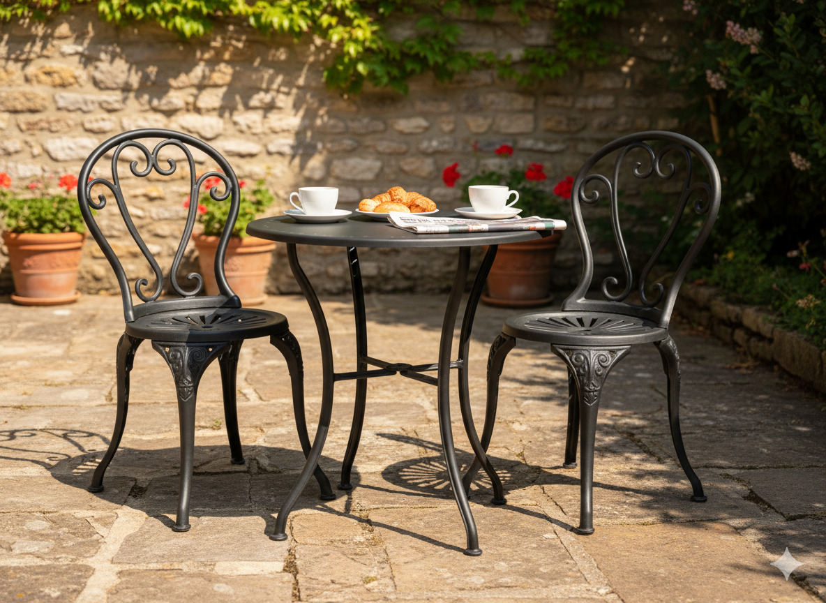 Rustic Metal Bistro Set restoration project